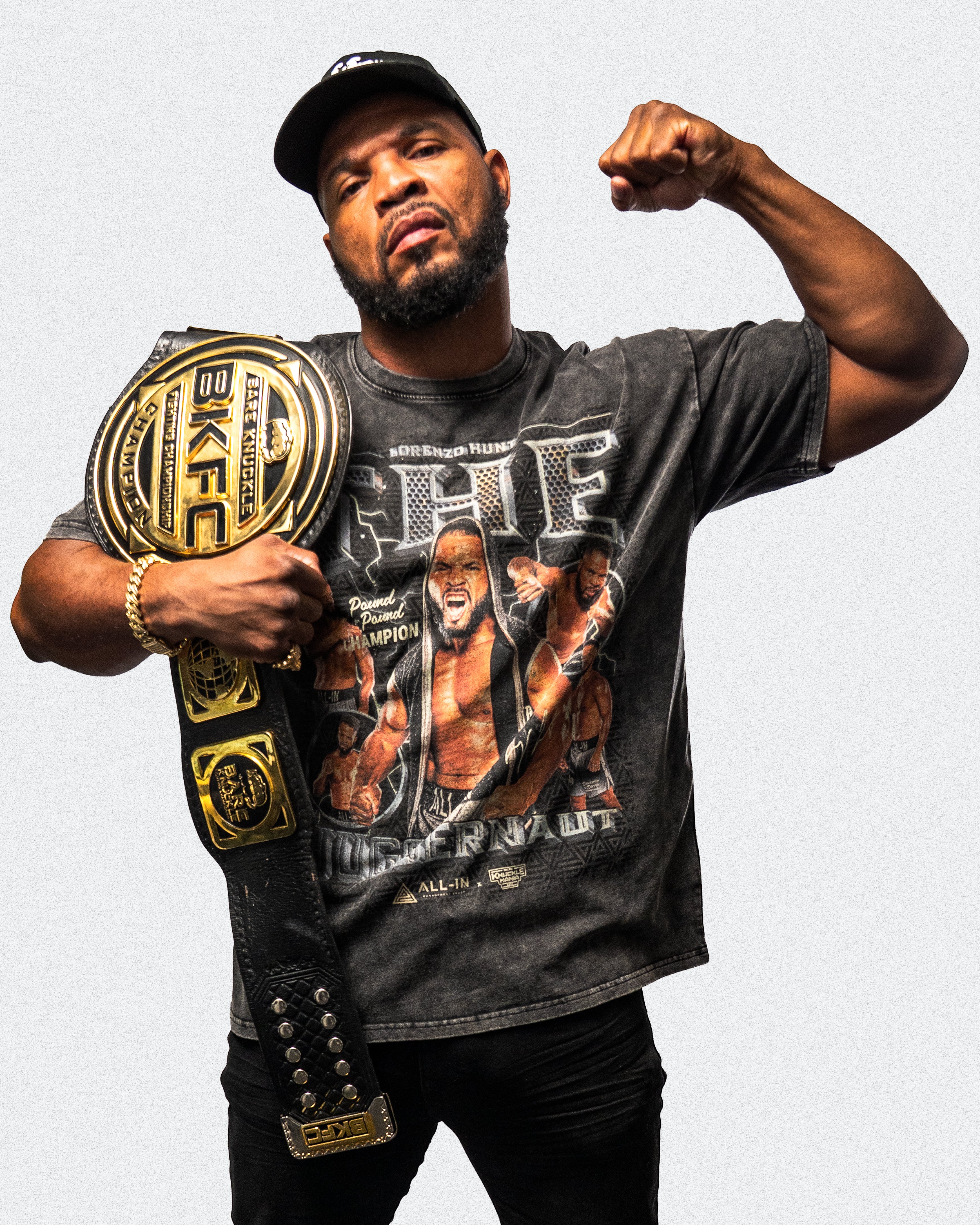 "Pound 4 Pound Champ" | Snow Washed Tee
