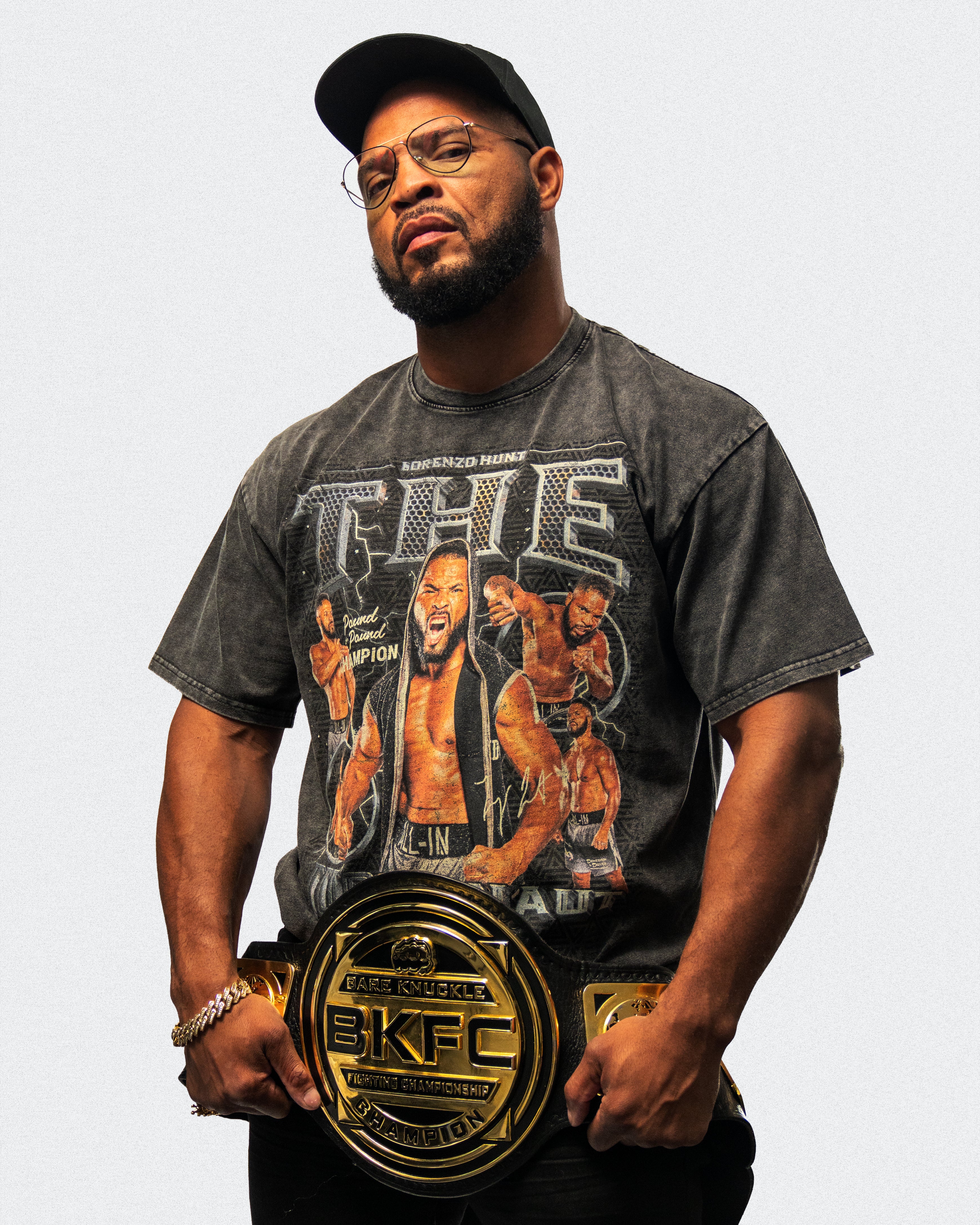 "Pound 4 Pound Champ" | Snow Washed Tee