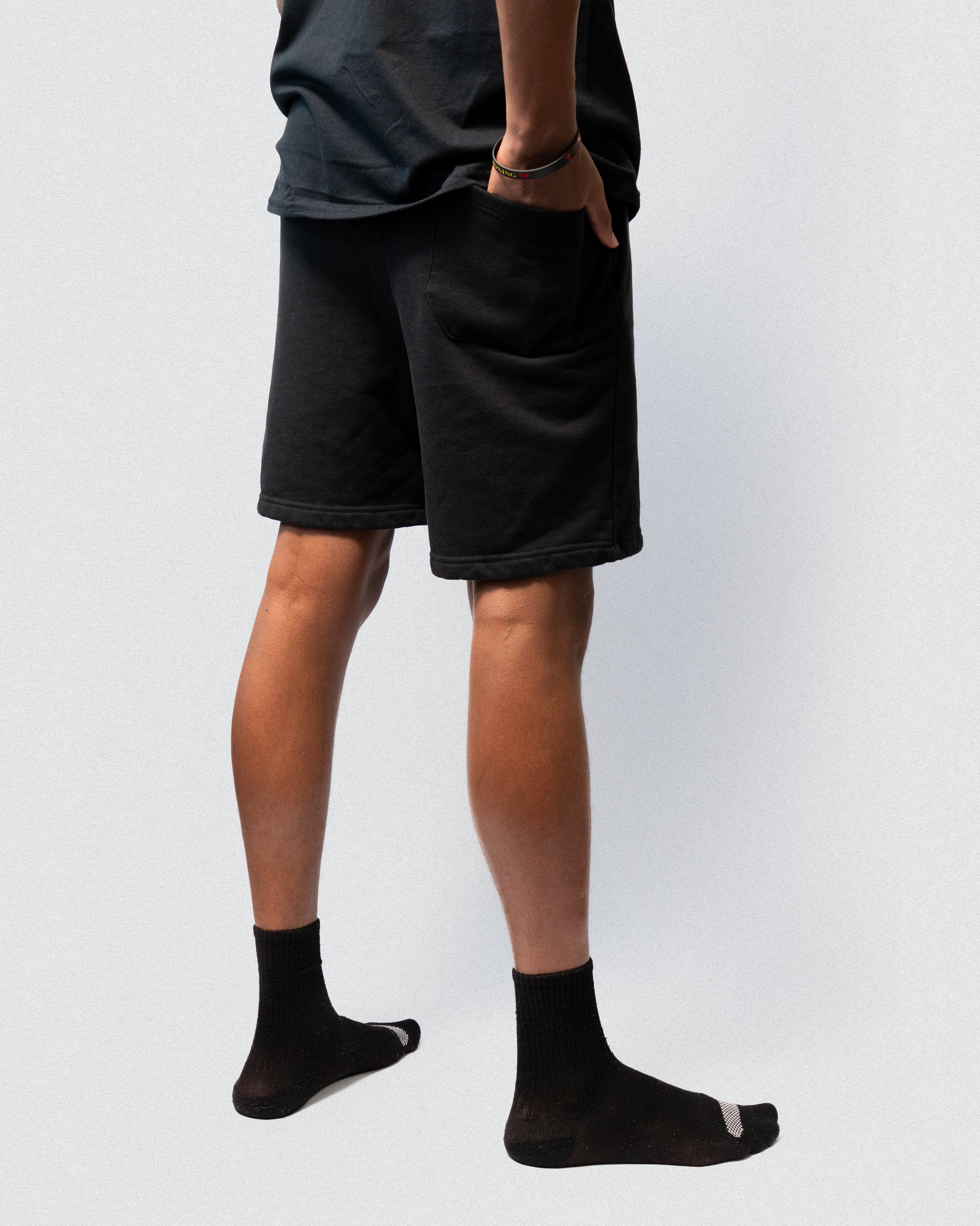 "Stay Ready" | Embroidered Logo Shorts