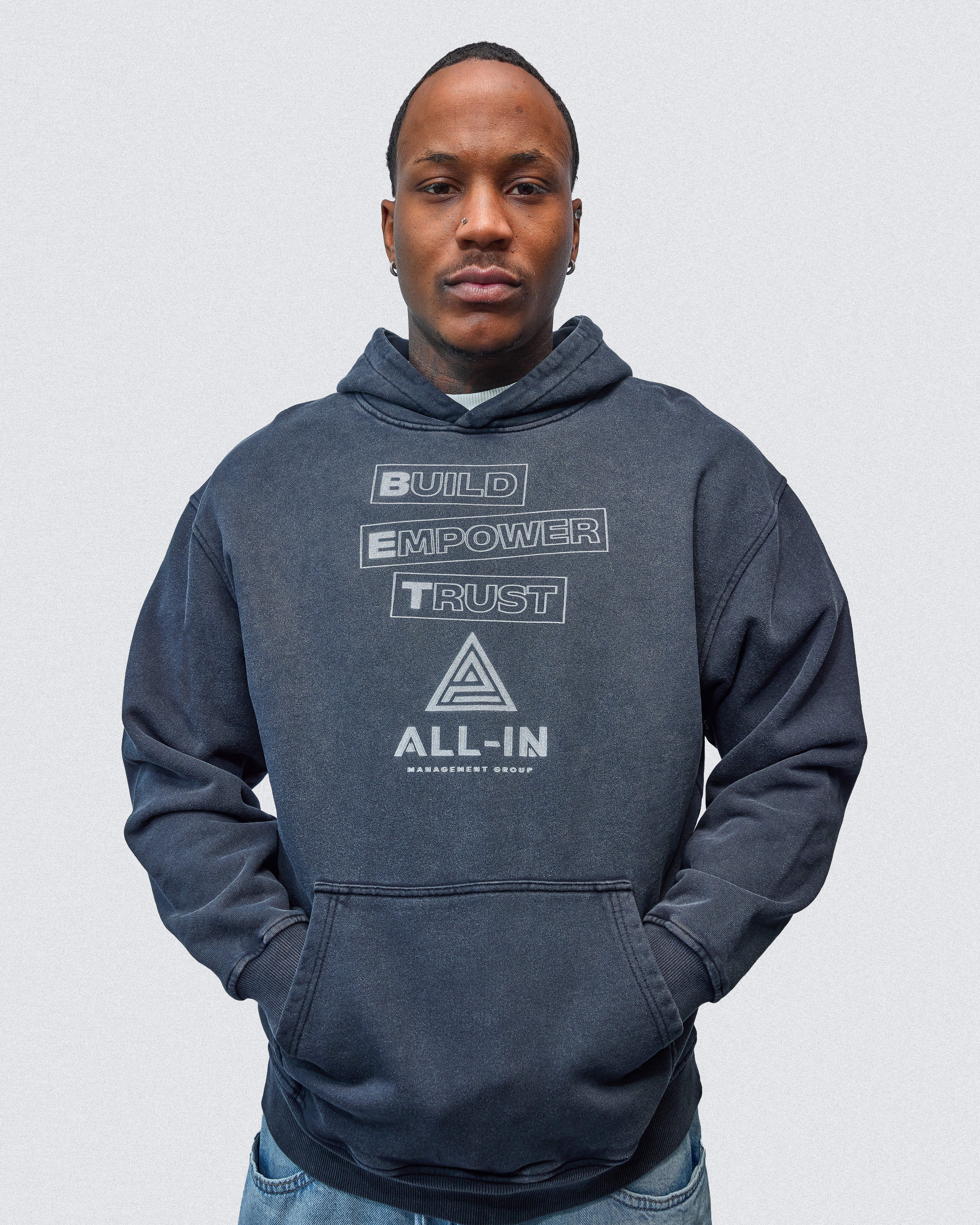 "BET" | Snow Washed Hoodie