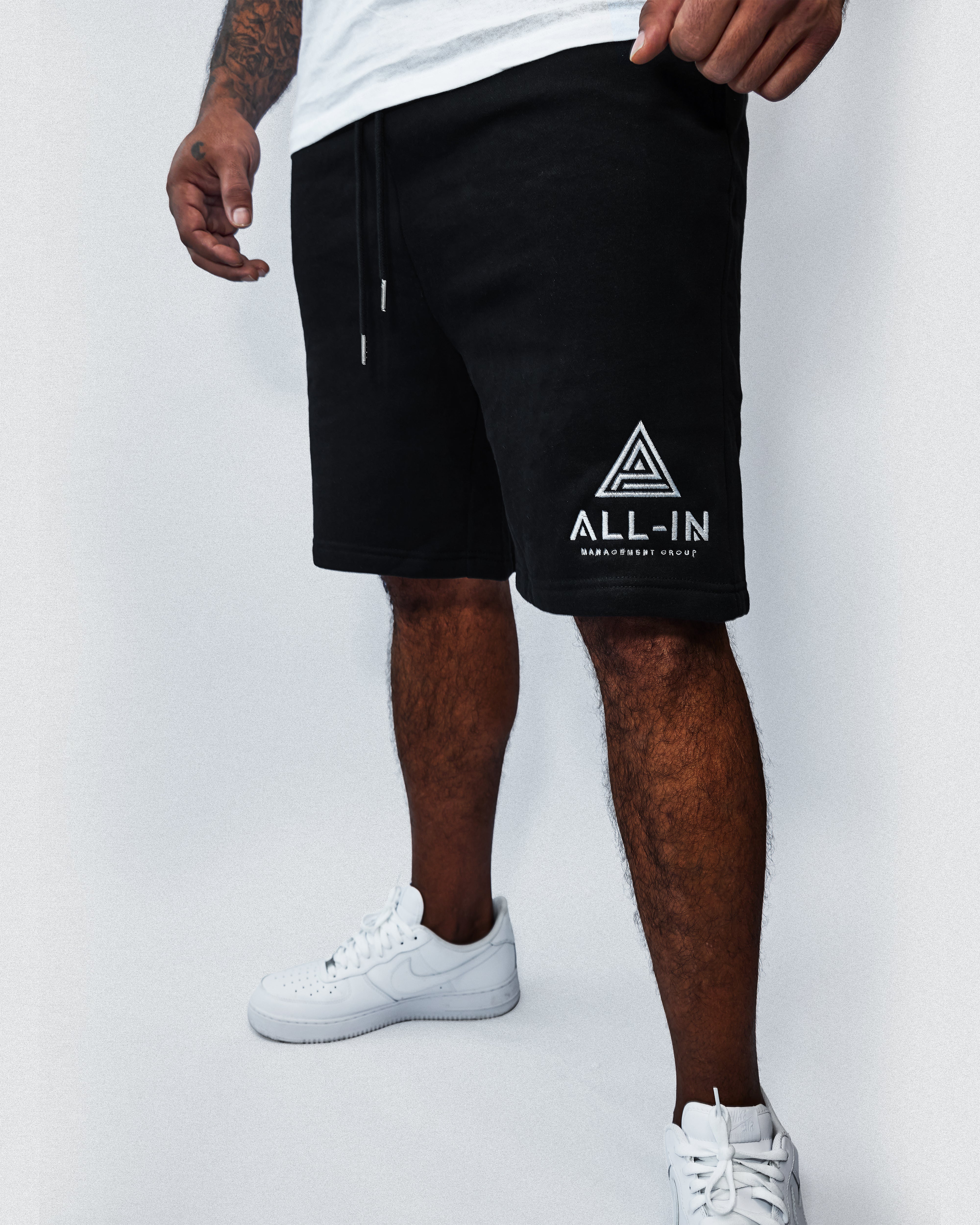 "Stay Ready" | Embroidered Logo Shorts