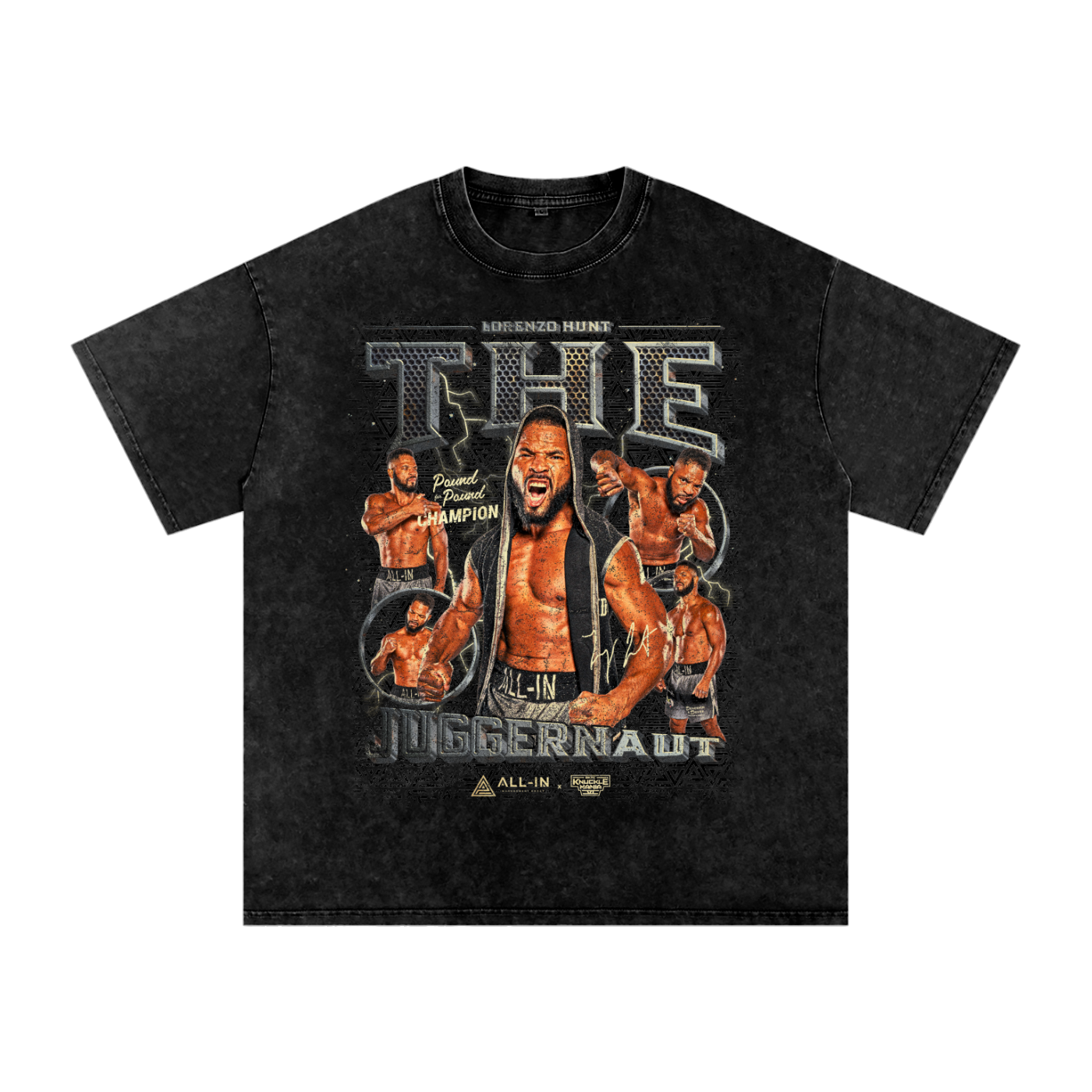 "Pound 4 Pound Champ" | Snow Washed Tee